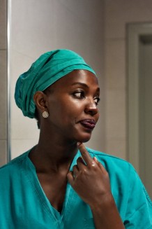 Children's Surgical Hospital, operating theatres. Daisy Akurete, surgeon, just out of surgery. Entebbe, Uganda, 2023