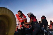 Rescue of 28 shipwrecked people by the EMERGENCY's SAR Life Support vessel in international waters of the Maltese SAR zone.