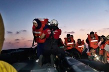 Rescue of 28 shipwrecked people by the EMERGENCY's SAR Life Support vessel in international waters of the Maltese SAR zone.