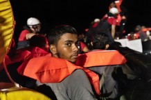 Rescue of 37 shipwrecked people by the EMERGENCY SAR Life Support vessel in international waters of the Maltese SAR zone.